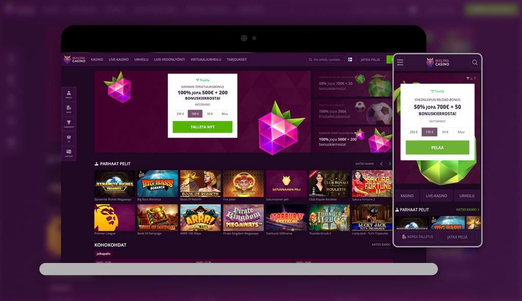 MalinaCasino – Online-Casino & Sportwetten